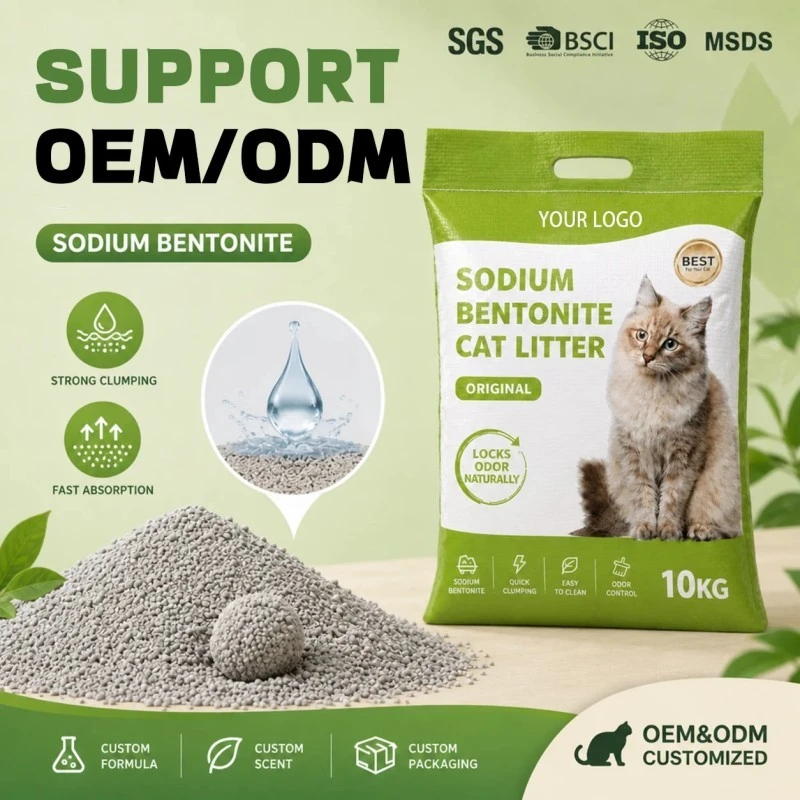 Bentonite And Mineral Cat Litter high quality